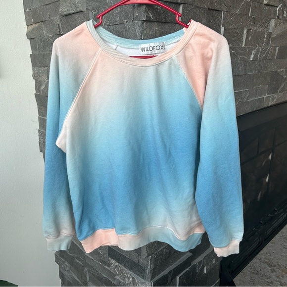 Wildfox Sweaters - Wildfox Peach and Blue Ombre Sweater